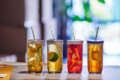 夏日饮品精选 清凉果茶的视觉盛宴